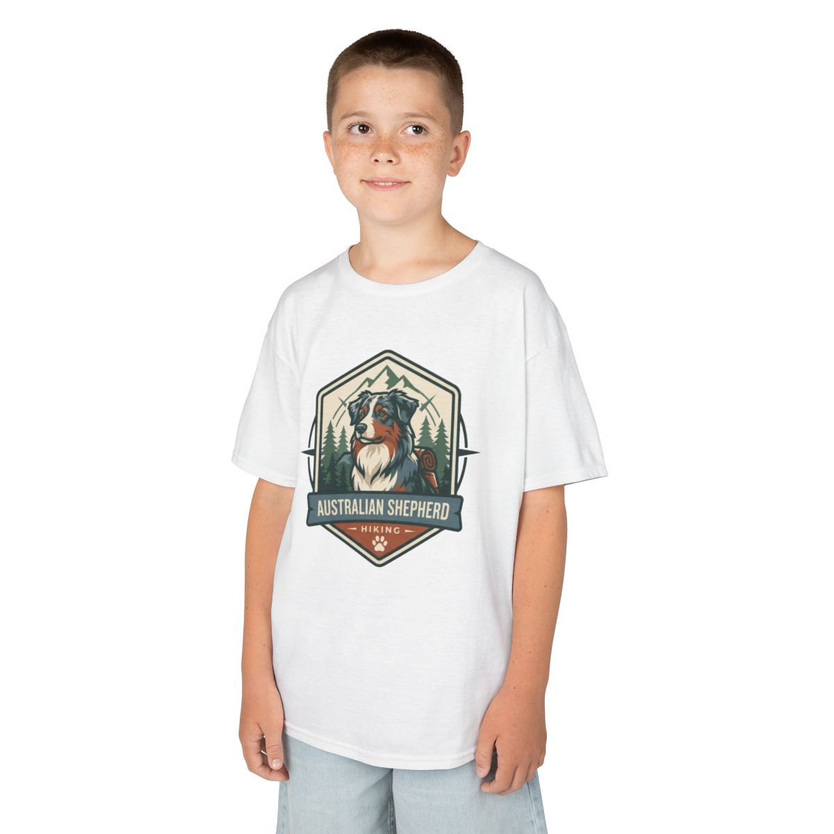 Color: White | Australian Sheperd Kids Tee