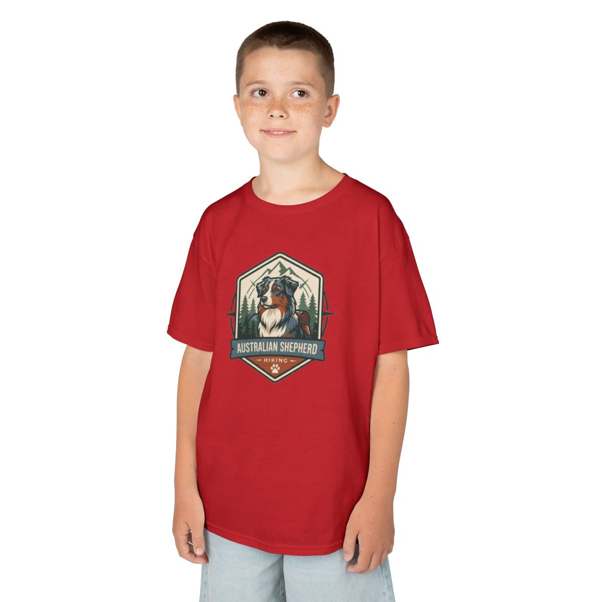 Color: Red | Australian Sheperd Kids Tee