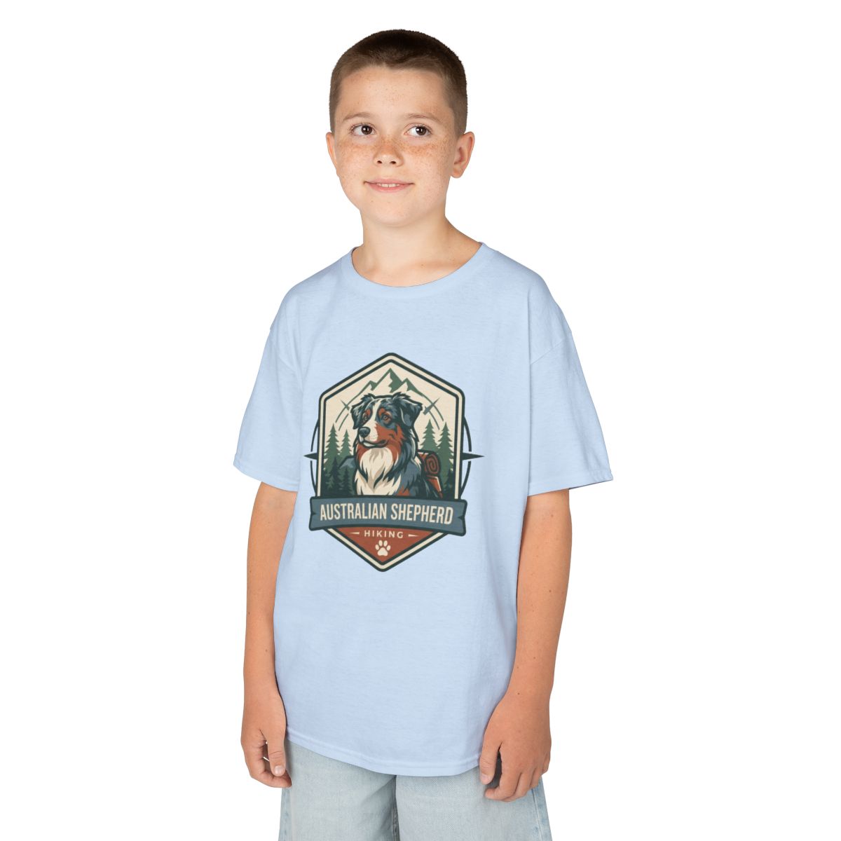 Color: Light Blue | Australian Sheperd Kids Tee