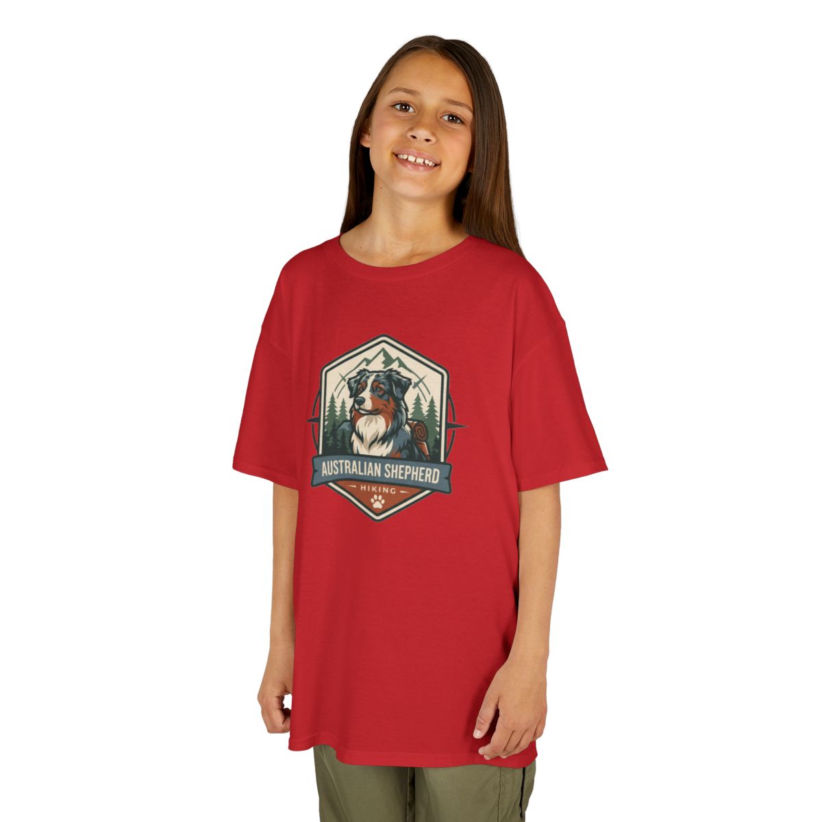 Color: Red | Australian Sheperd Kids Tee