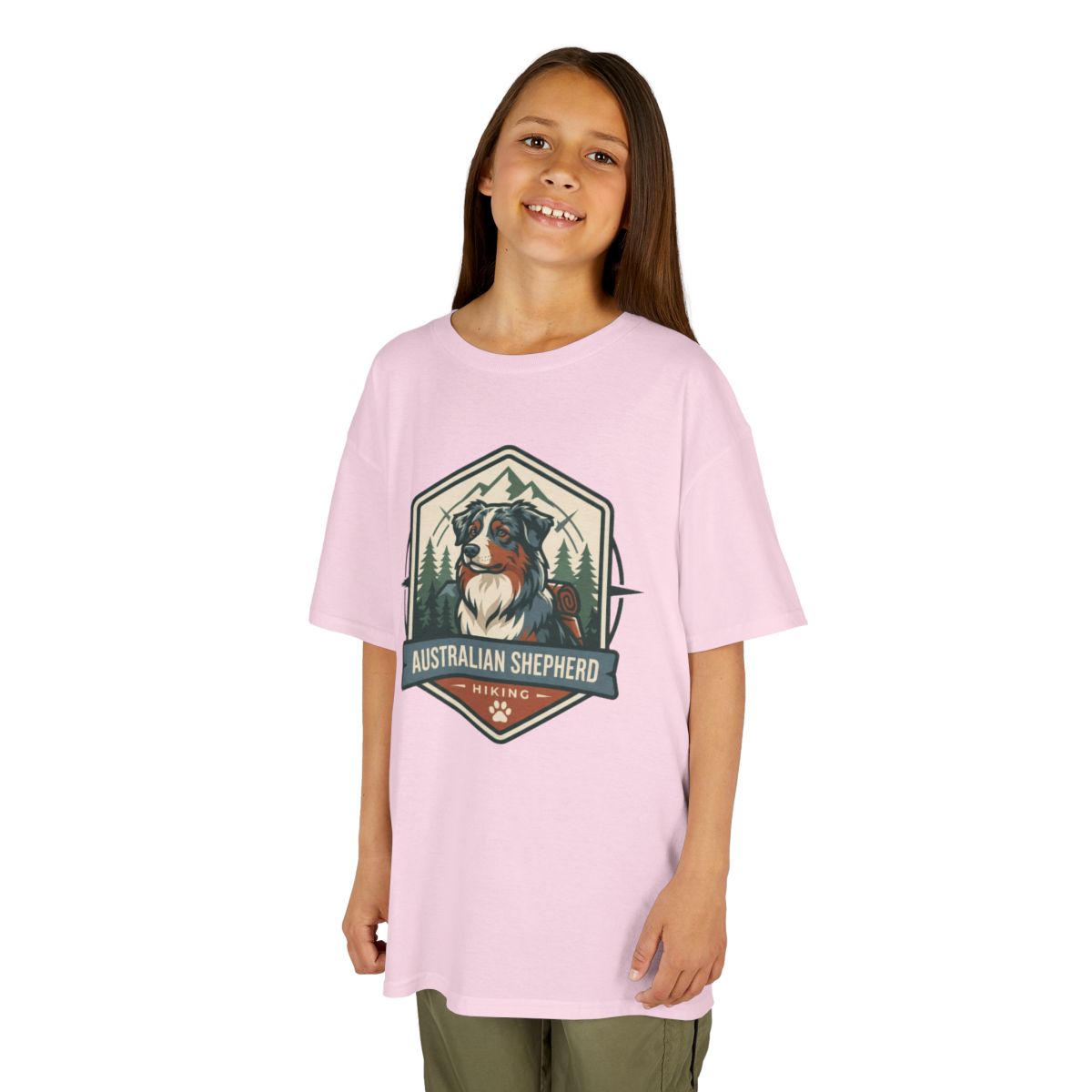 Color: Light Pink | Australian Sheperd Kids Tee