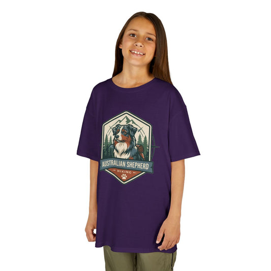 Color: Purple | Australian Sheperd Kids Tee