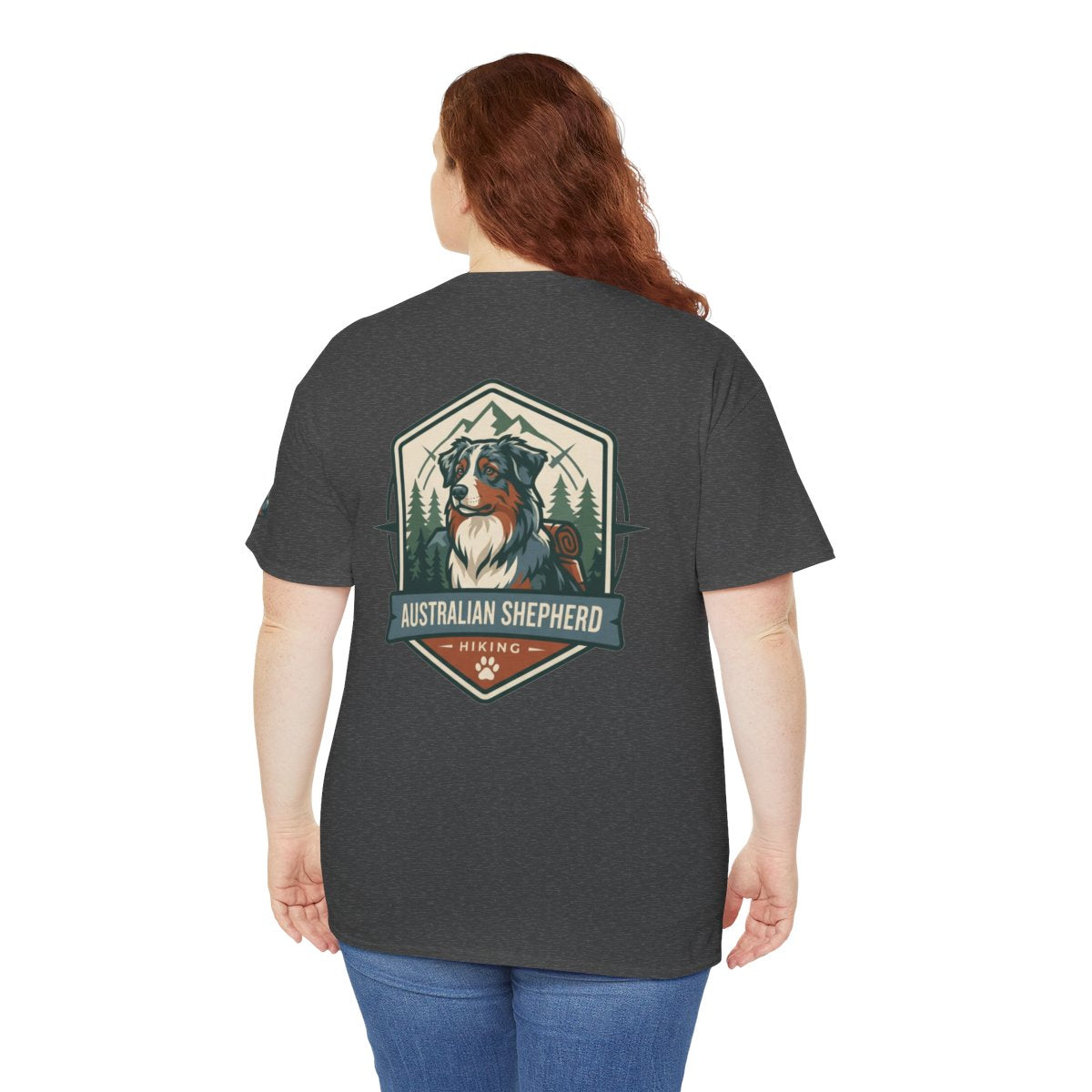Color: Dark Heather | Australian Sheperd Premium Graphic Tee