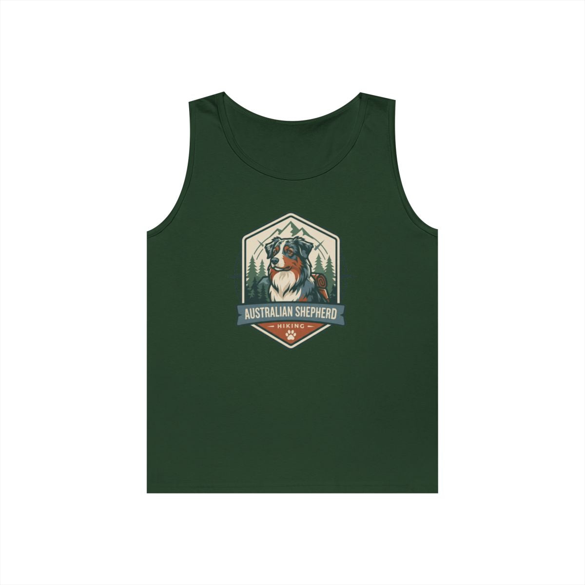 Color: Forest Green | Australian Sheperd Tank Top