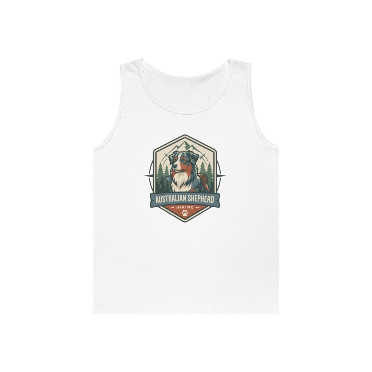 Color: White | Australian Sheperd Tank Top