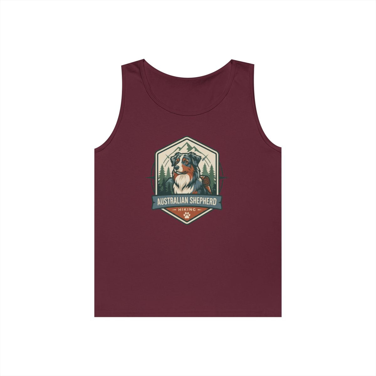 Color: Maroon | Australian Sheperd Tank Top