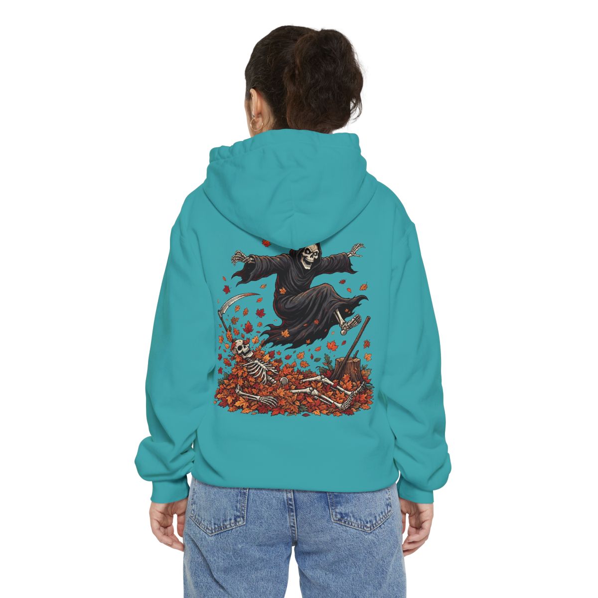 Color: Seafoam | Autumn Death Garment-Dyed Hoodie