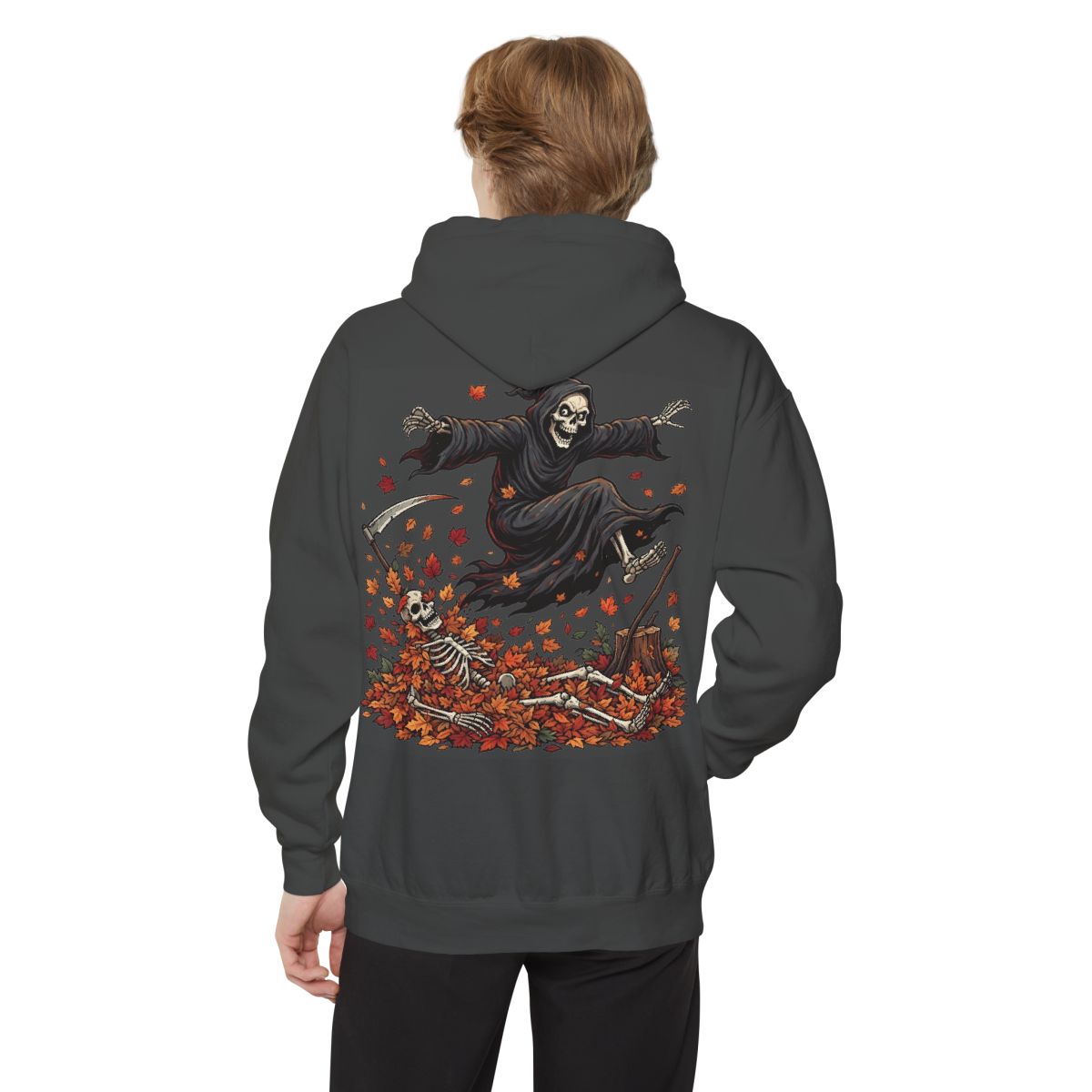 Color: Pepper | Autumn Death Garment-Dyed Hoodie