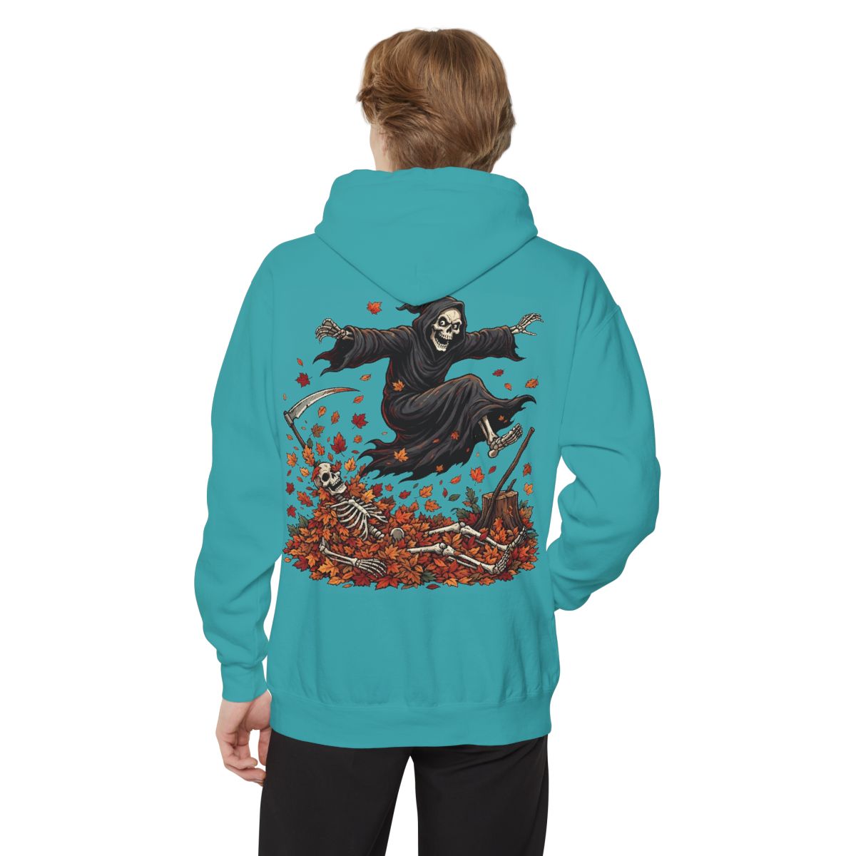 Color: Seafoam | Autumn Death Garment-Dyed Hoodie