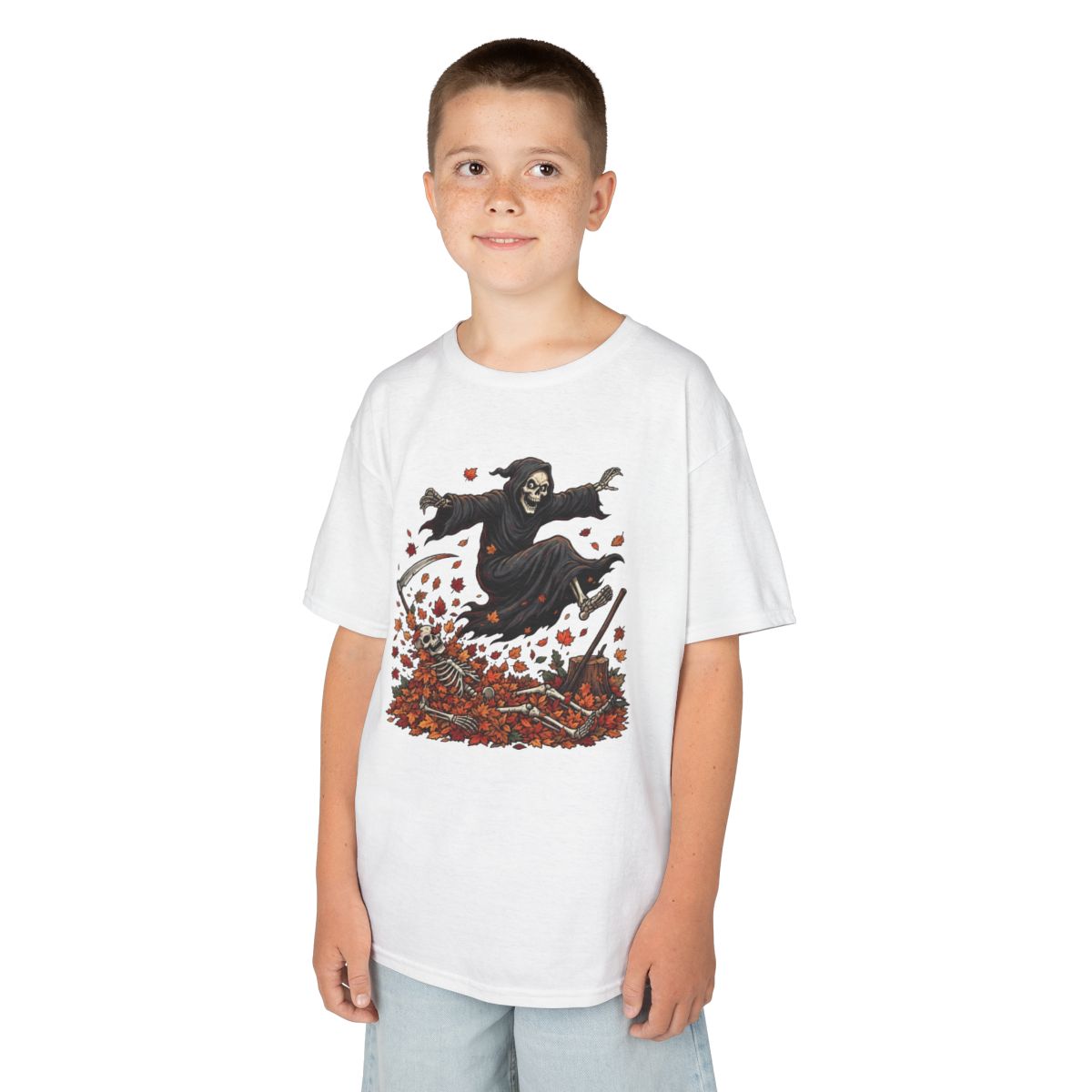 Color: White | Autumn Death Kids Tee