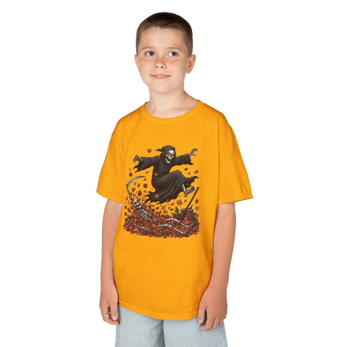 Color: Gold | Autumn Death Kids Tee