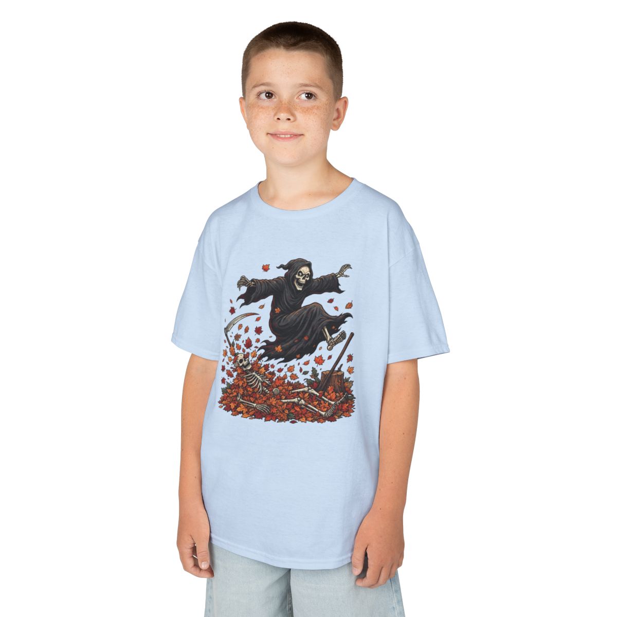Color: Light Blue | Autumn Death Kids Tee
