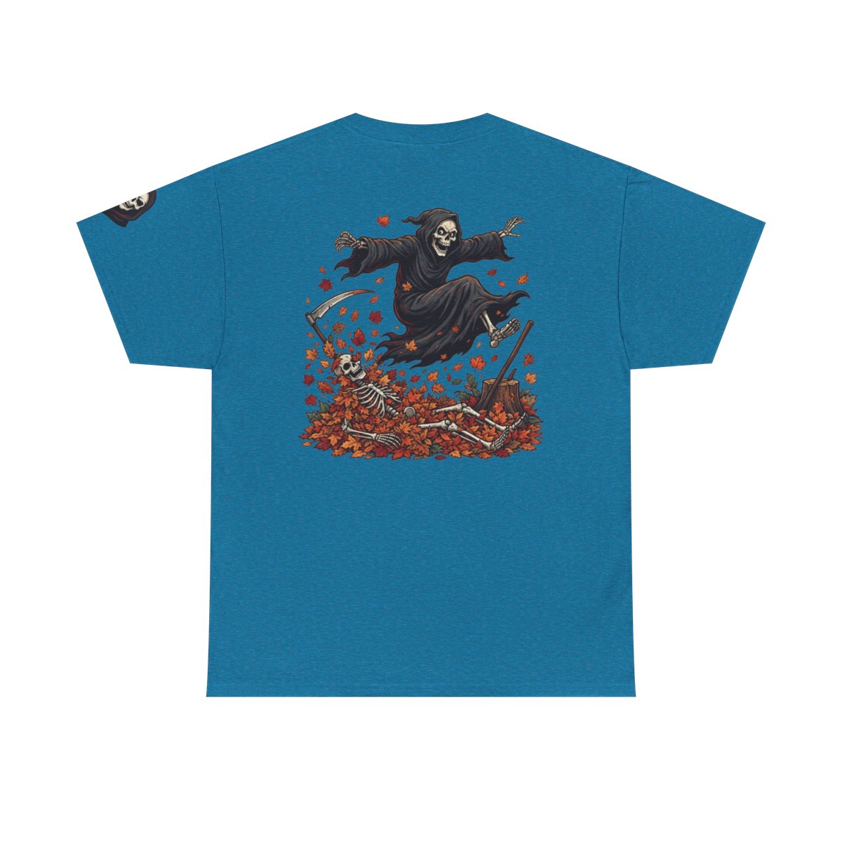 Color: Antique Sapphire | Autumn Death Premium Graphic Tee