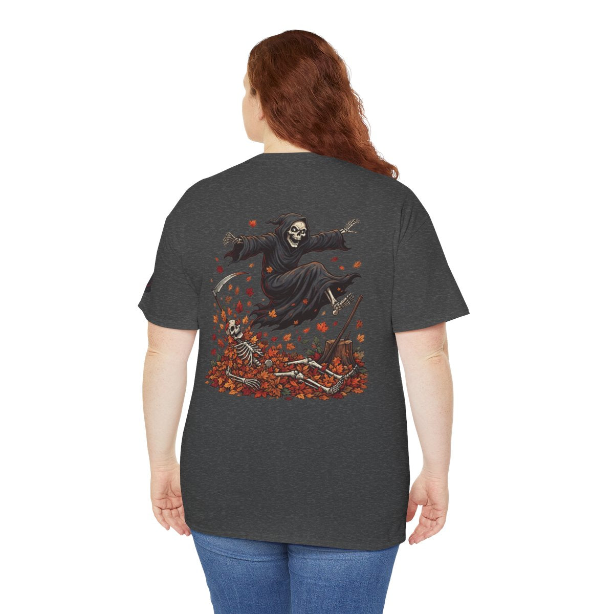 Color: Dark Heather | Autumn Death Premium Graphic Tee