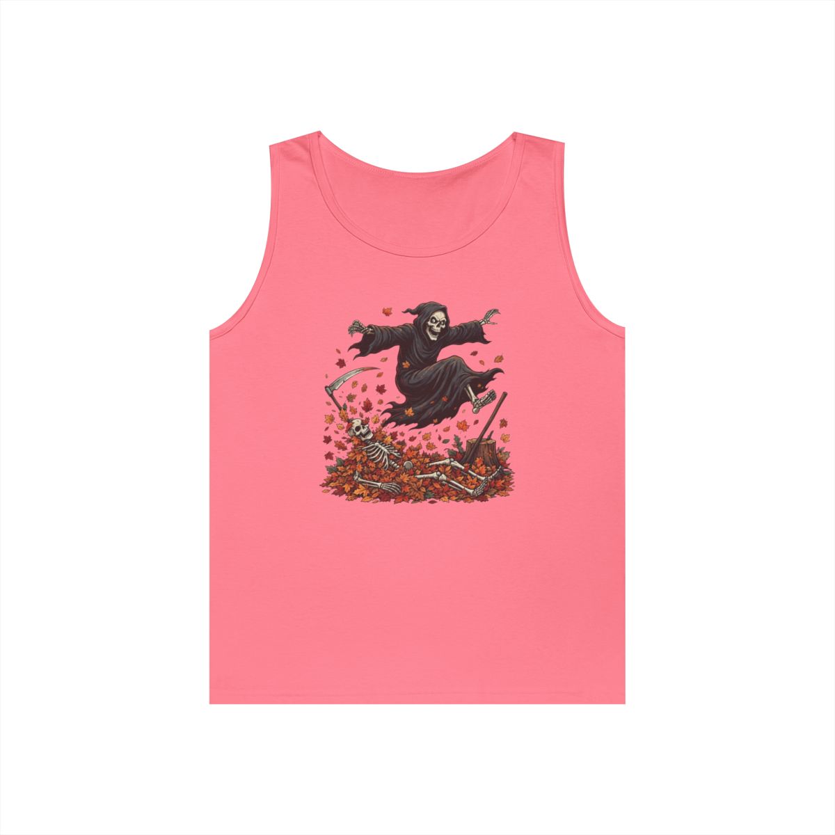 Color: Safety Pink | Autumn Death Tank Top