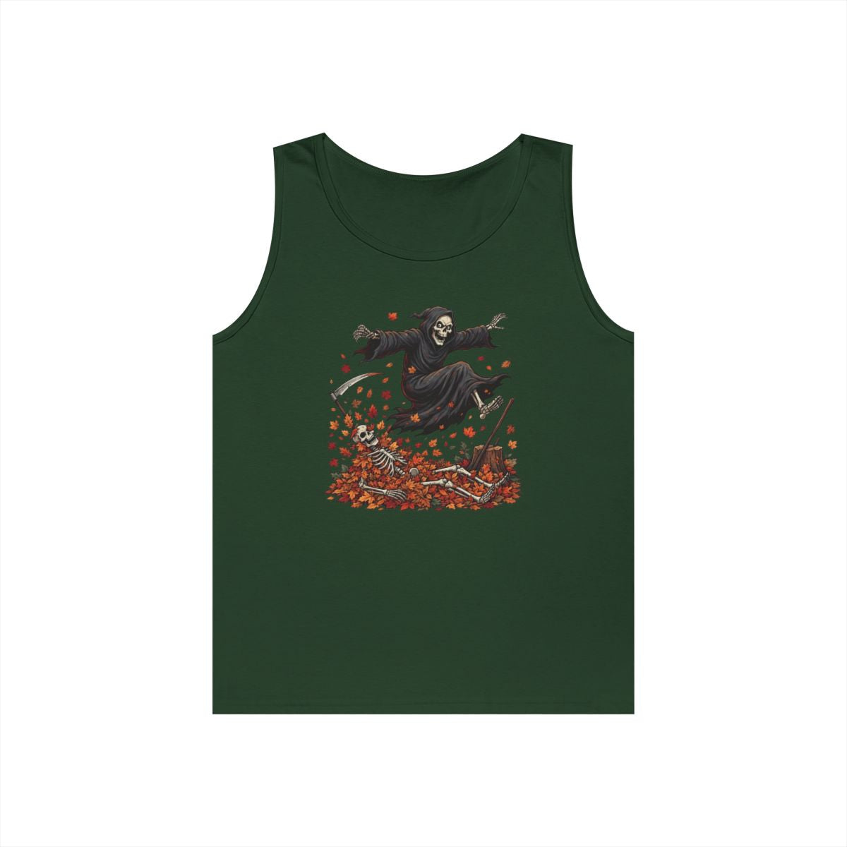 Color: Forest Green | Autumn Death Tank Top