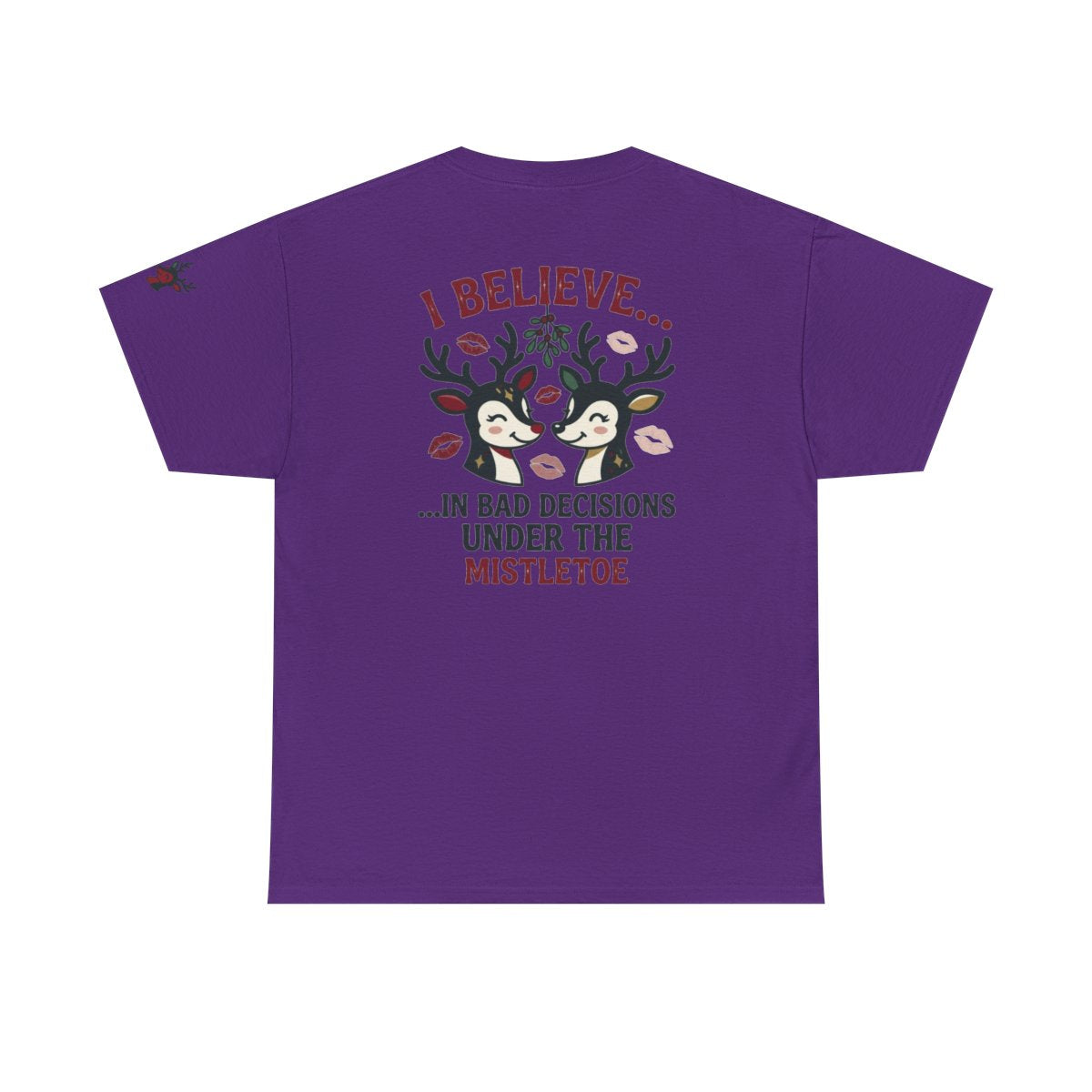 Color: Purple | Bad Decisions Under the Mistletoe Premium Graphic Tee