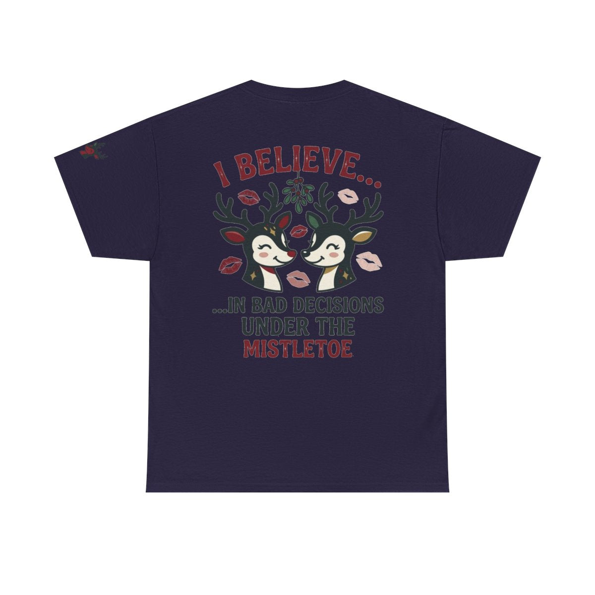 Color: Blackberry | Bad Decisions Under the Mistletoe Premium Graphic Tee