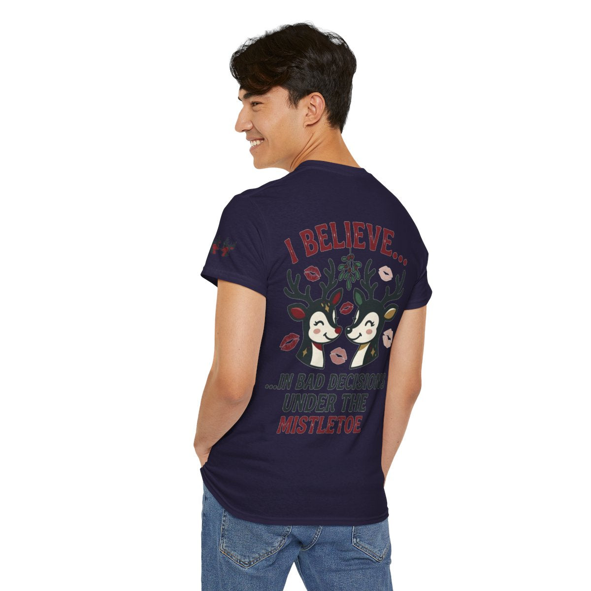Color: Blackberry | Bad Decisions Under the Mistletoe Premium Graphic Tee