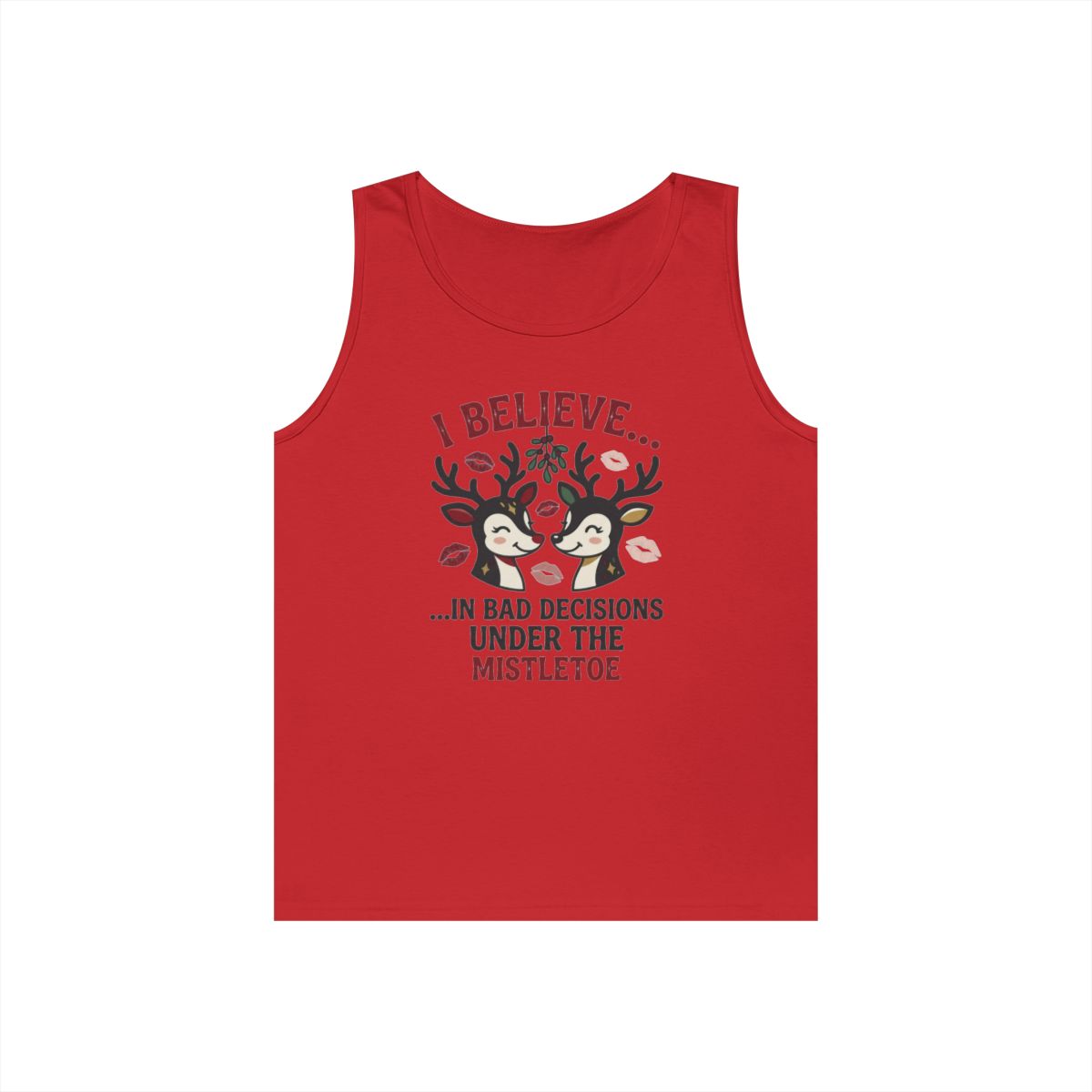 Color: Red | Bad Decisions Under the Mistletoe Tank Top
