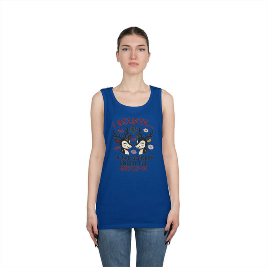 Color: Royal | Bad Decisions Under the Mistletoe Tank Top