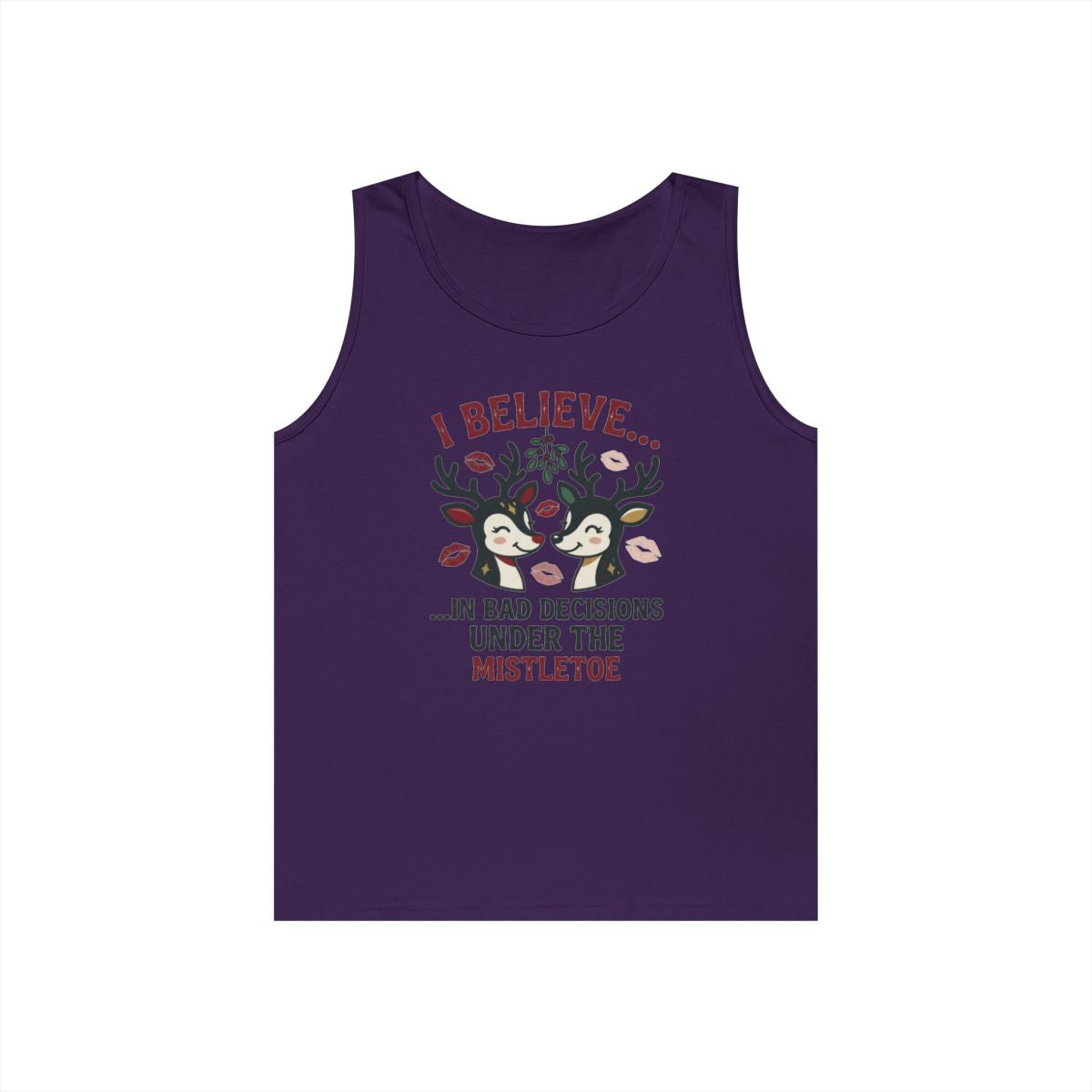 Color: Purple | Bad Decisions Under the Mistletoe Tank Top