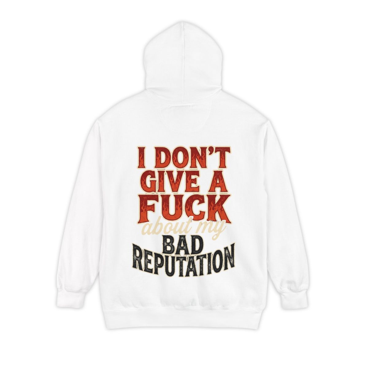 Color: White | Bad Reputation Garment-Dyed Hoodie
