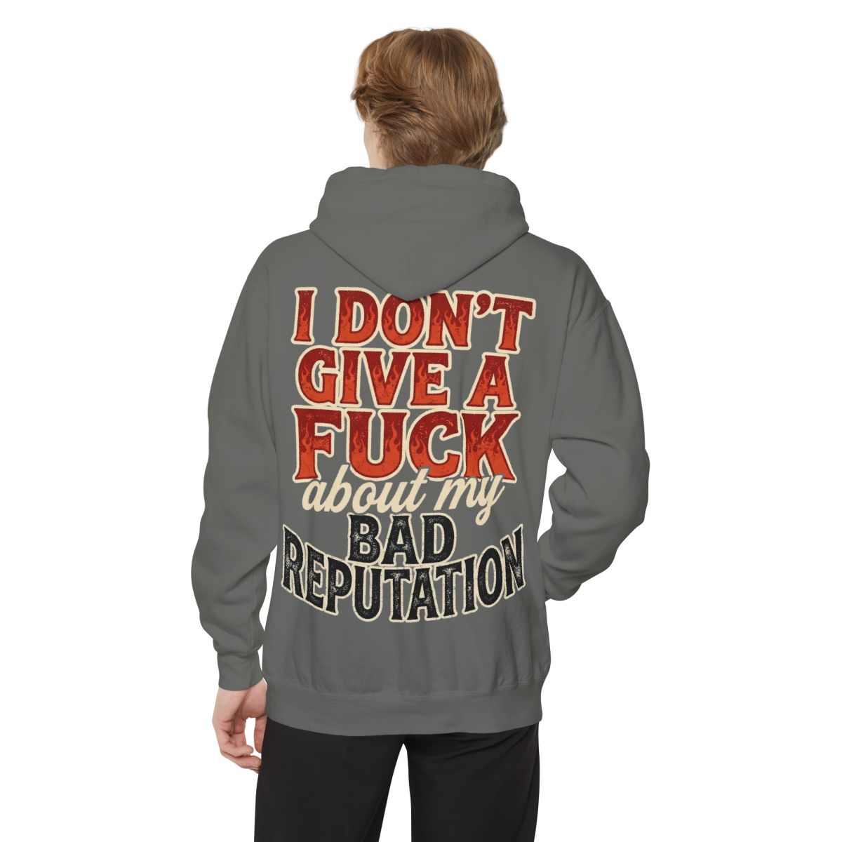 Color: Grey | Bad Reputation Garment-Dyed Hoodie