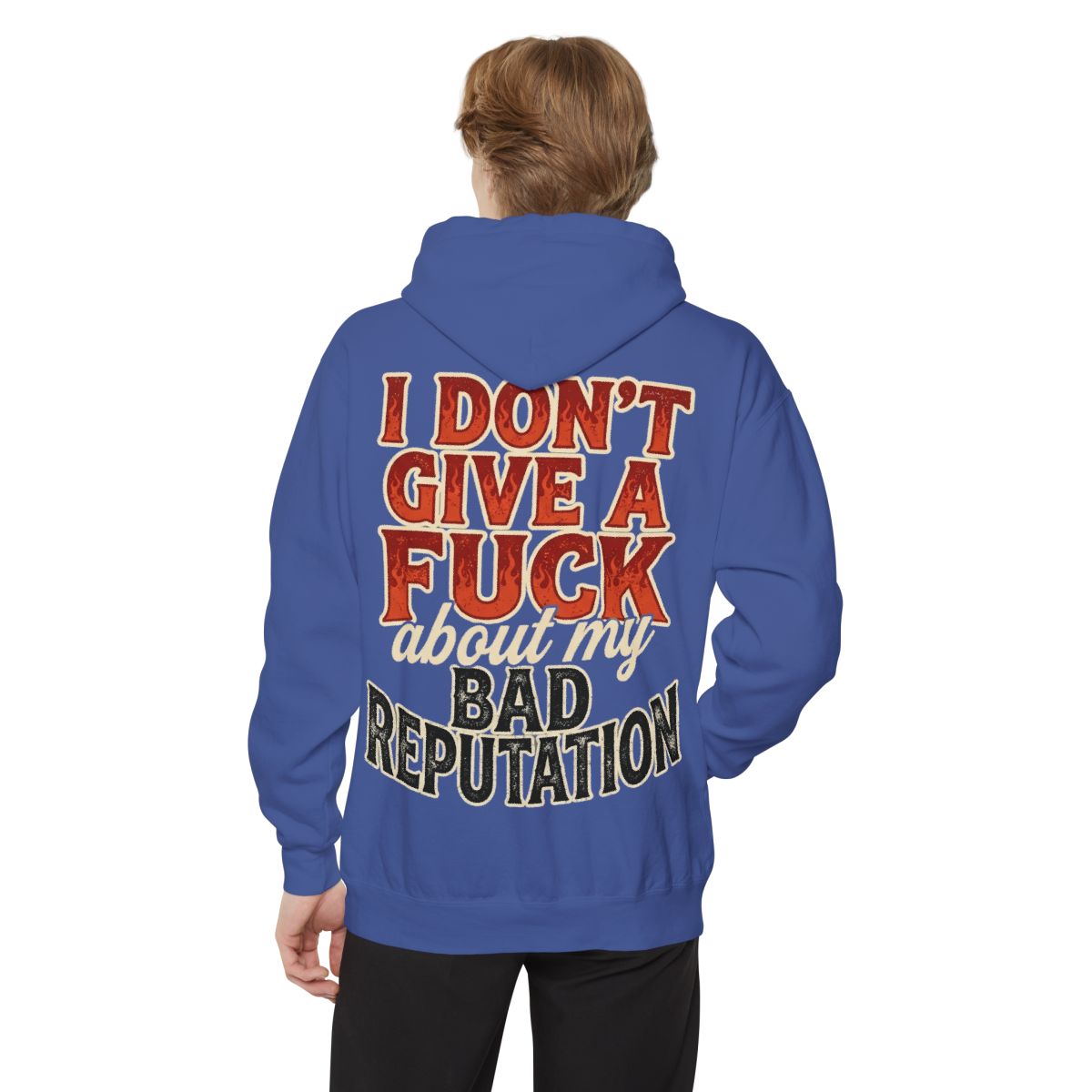 Color: Flo Blue | Bad Reputation Garment-Dyed Hoodie