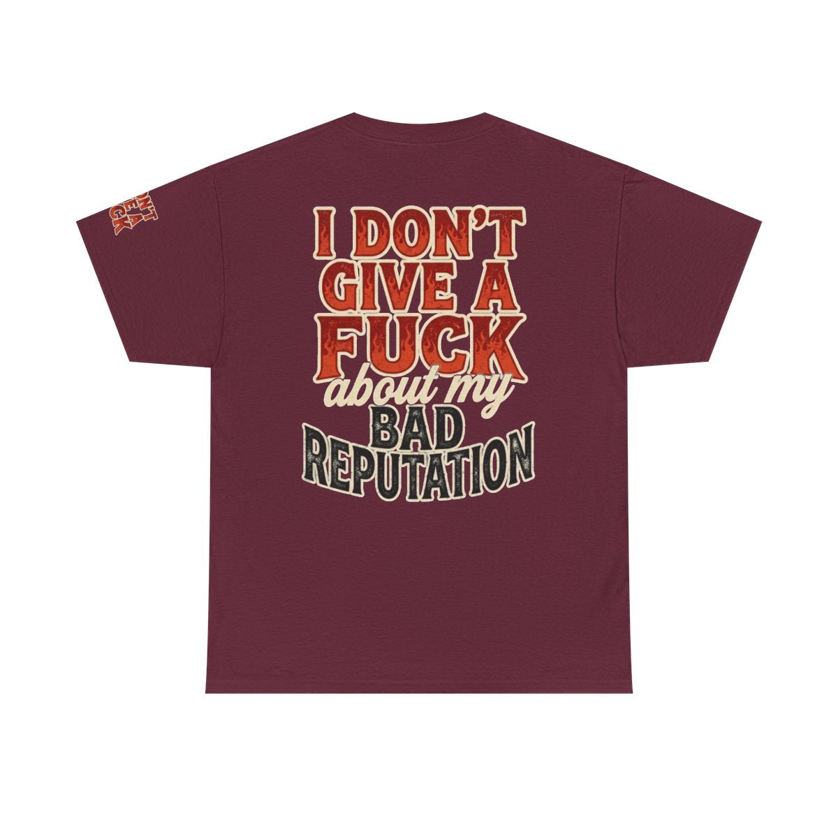Color: Maroon | Bad Reputation Premium Graphic Tee