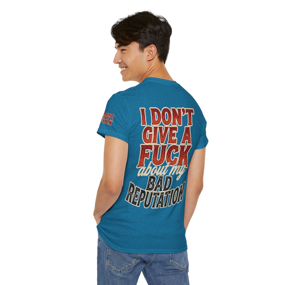 Color: Antique Sapphire | Bad Reputation Premium Graphic Tee