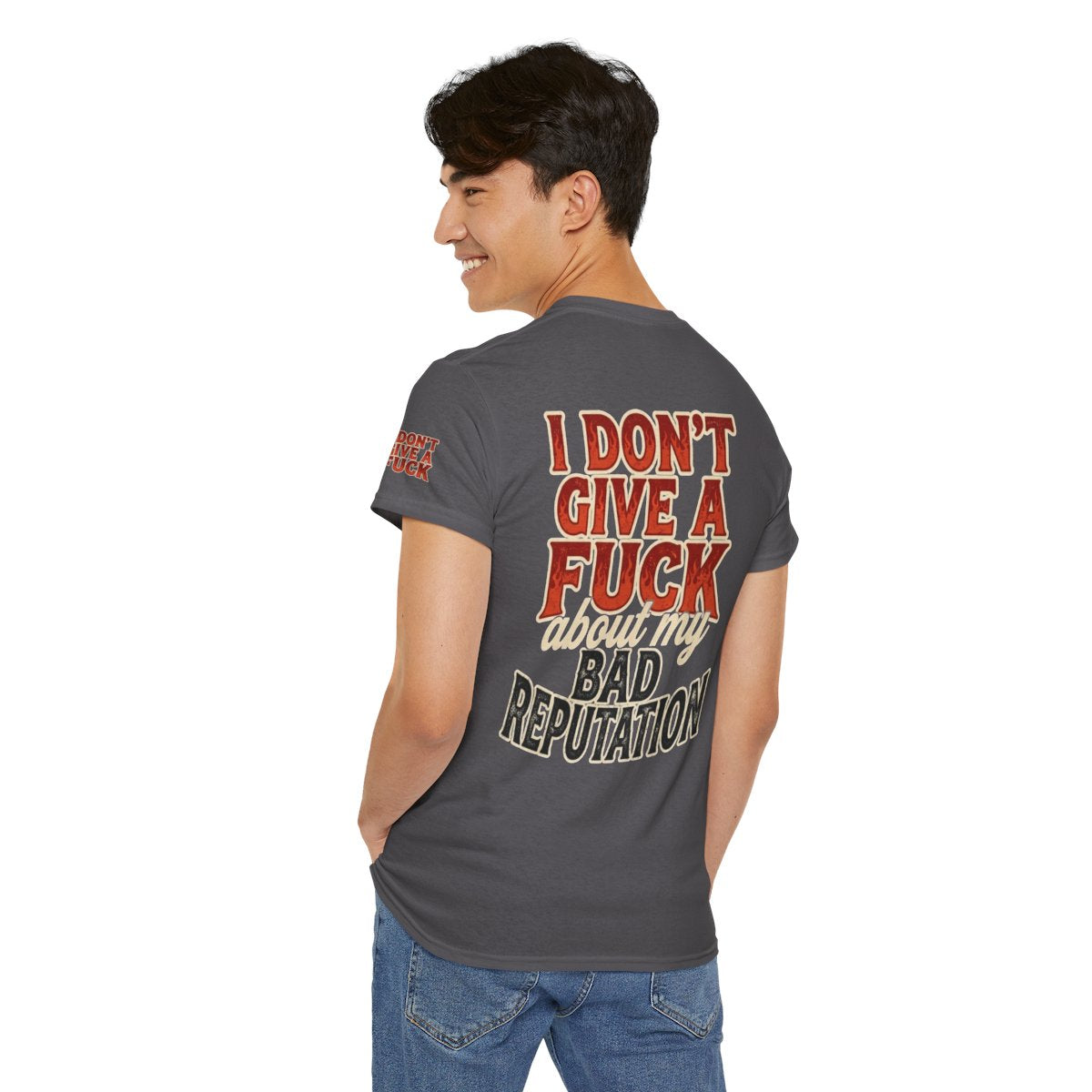 Color: Charcoal | Bad Reputation Premium Graphic Tee