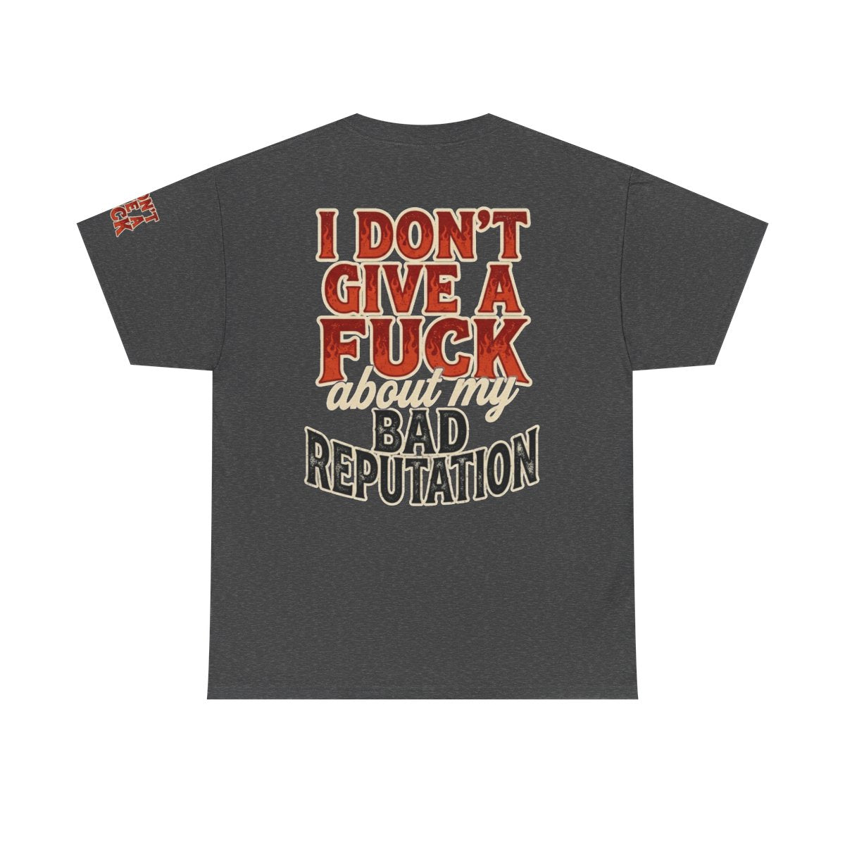 Color: Dark Heather | Bad Reputation Premium Graphic Tee
