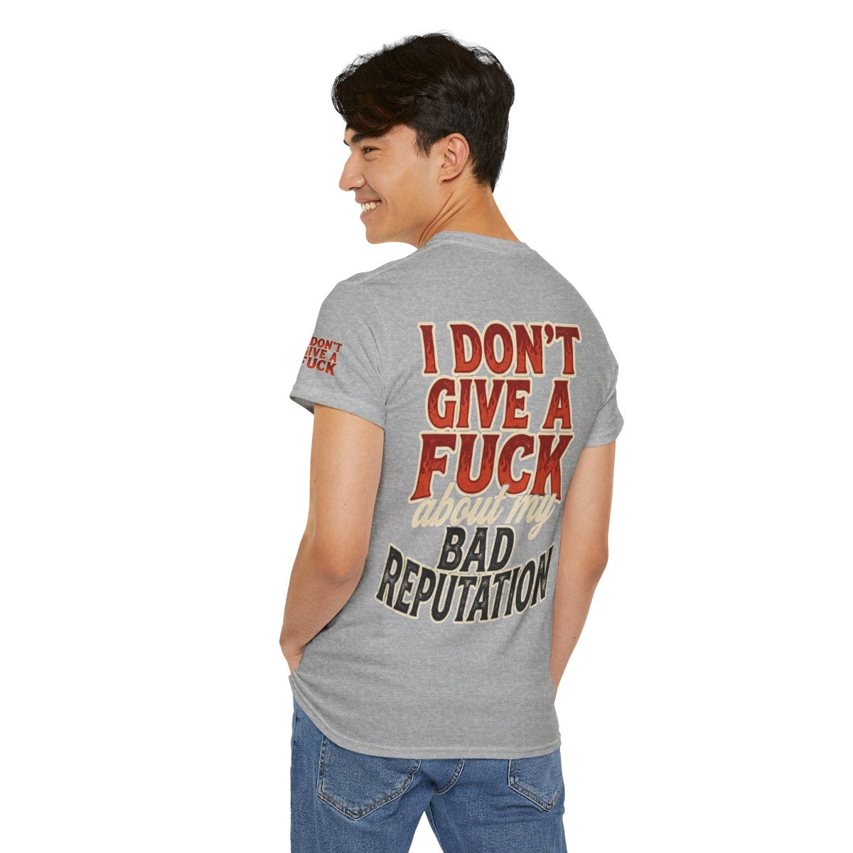 Color: Sport Grey | Bad Reputation Premium Graphic Tee