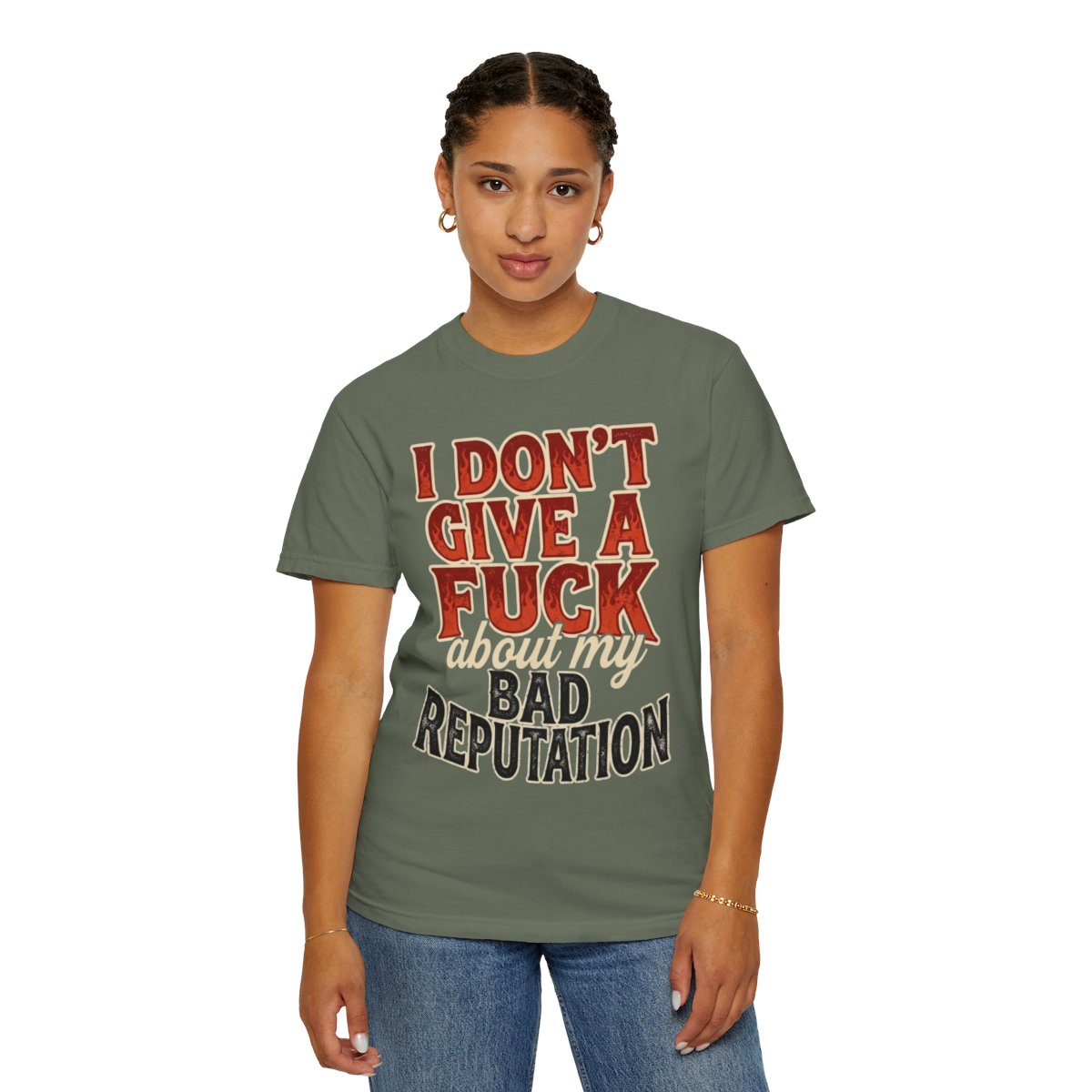 Color: Moss | Bad Reputation Unisex Garment-Dyed Tee