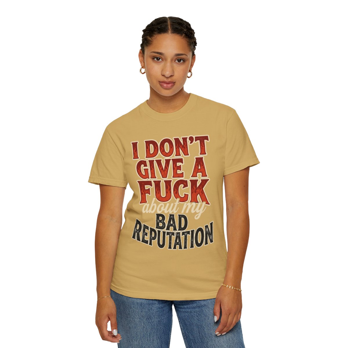 Color: Mustard | Bad Reputation Unisex Garment-Dyed Tee