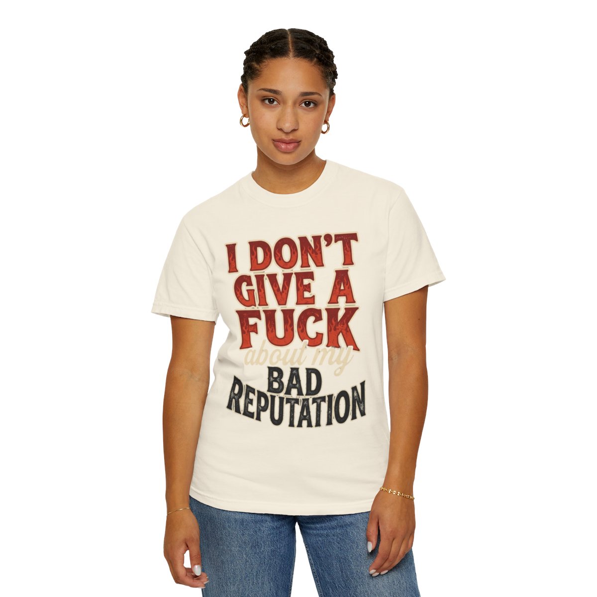 Color: Ivory | Bad Reputation Unisex Garment-Dyed Tee