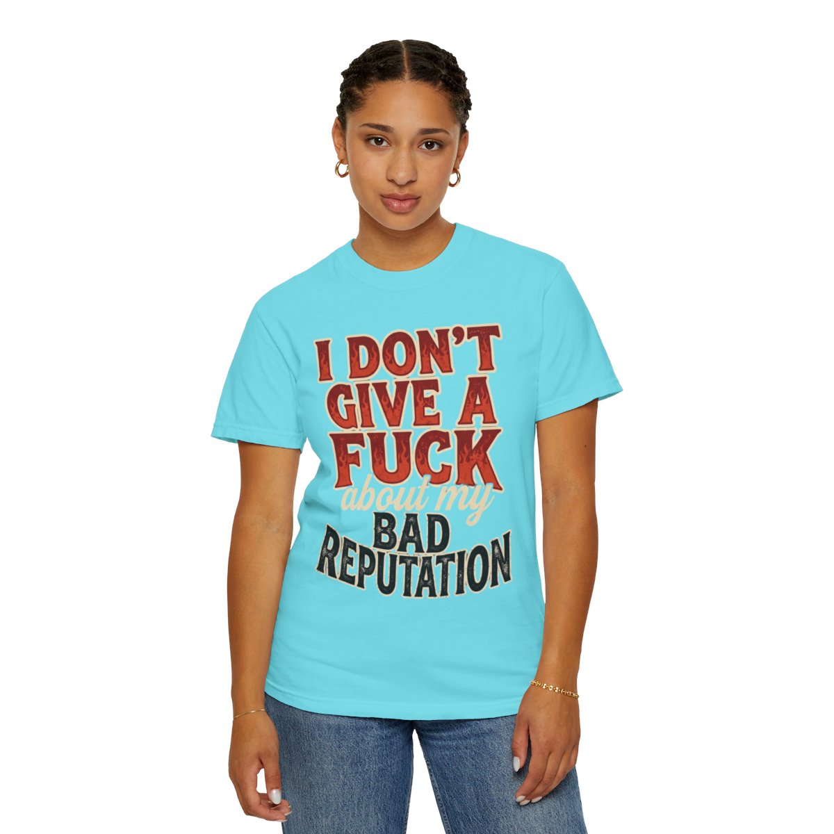 Color: Lagoon Blue | Bad Reputation Unisex Garment-Dyed Tee