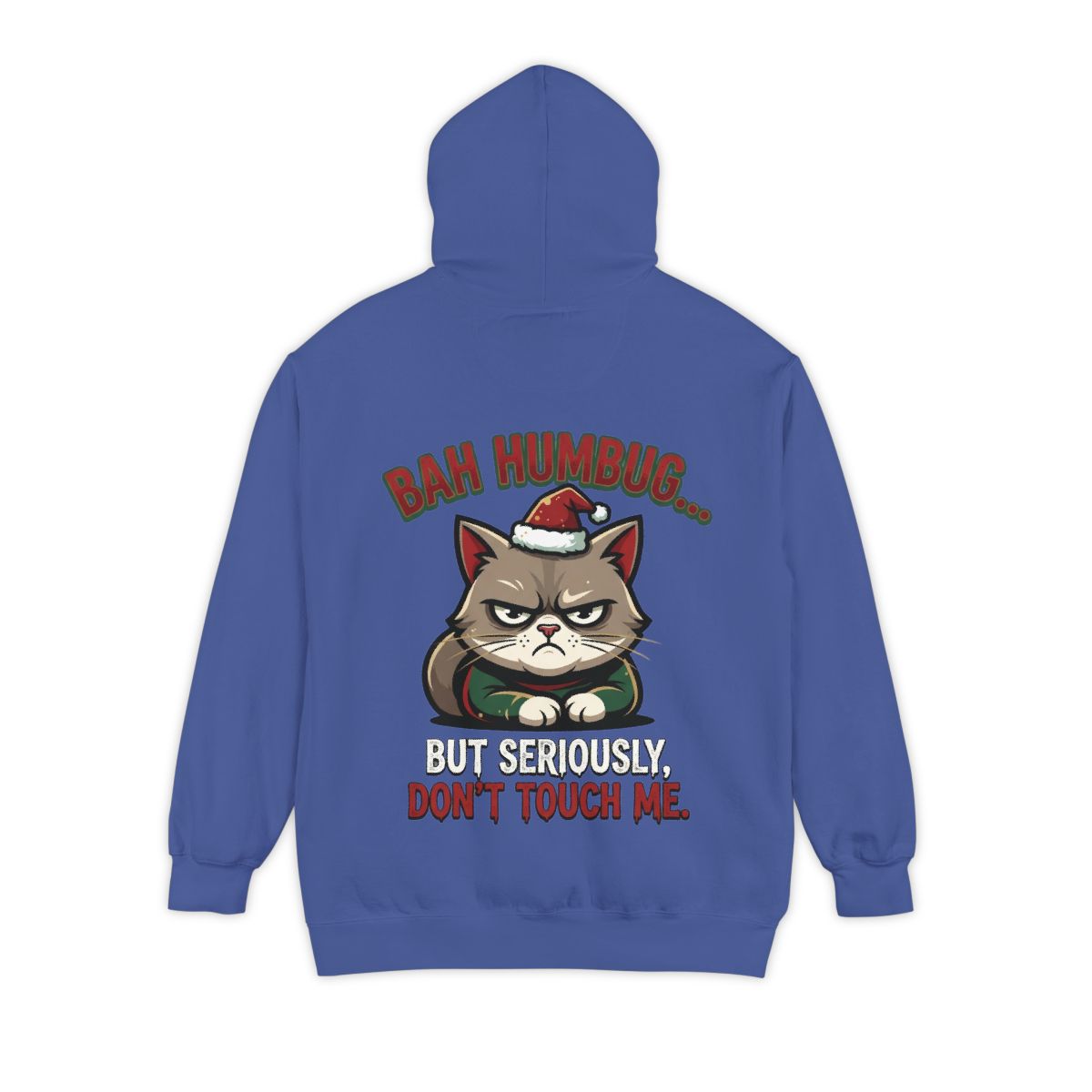Color: Flo Blue | Bah Humbug Garment-Dyed Hoodie
