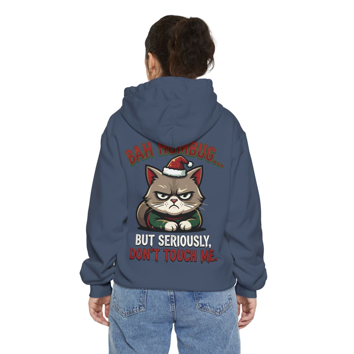 Color: Denim | Bah Humbug Garment-Dyed Hoodie