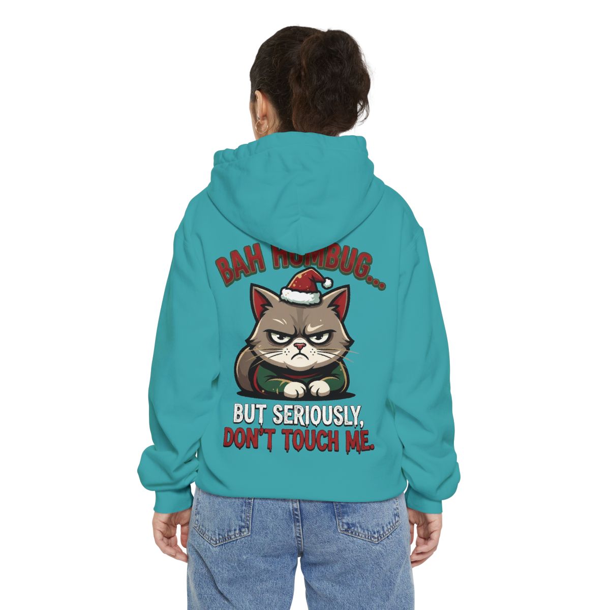 Color: Seafoam | Bah Humbug Garment-Dyed Hoodie