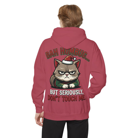 Color: Crimson | Bah Humbug Garment-Dyed Hoodie