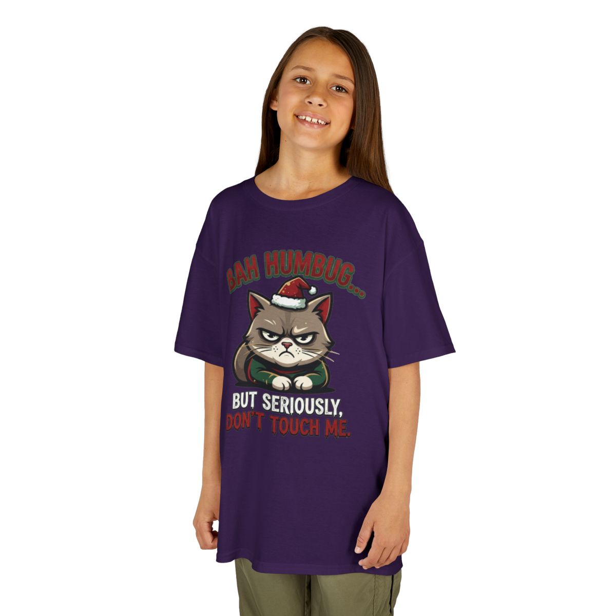 Color: Purple | Bah Humbug Kids Tee