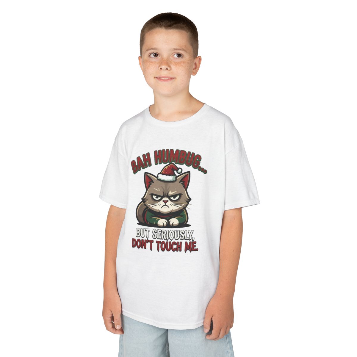 Color: White | Bah Humbug Kids Tee