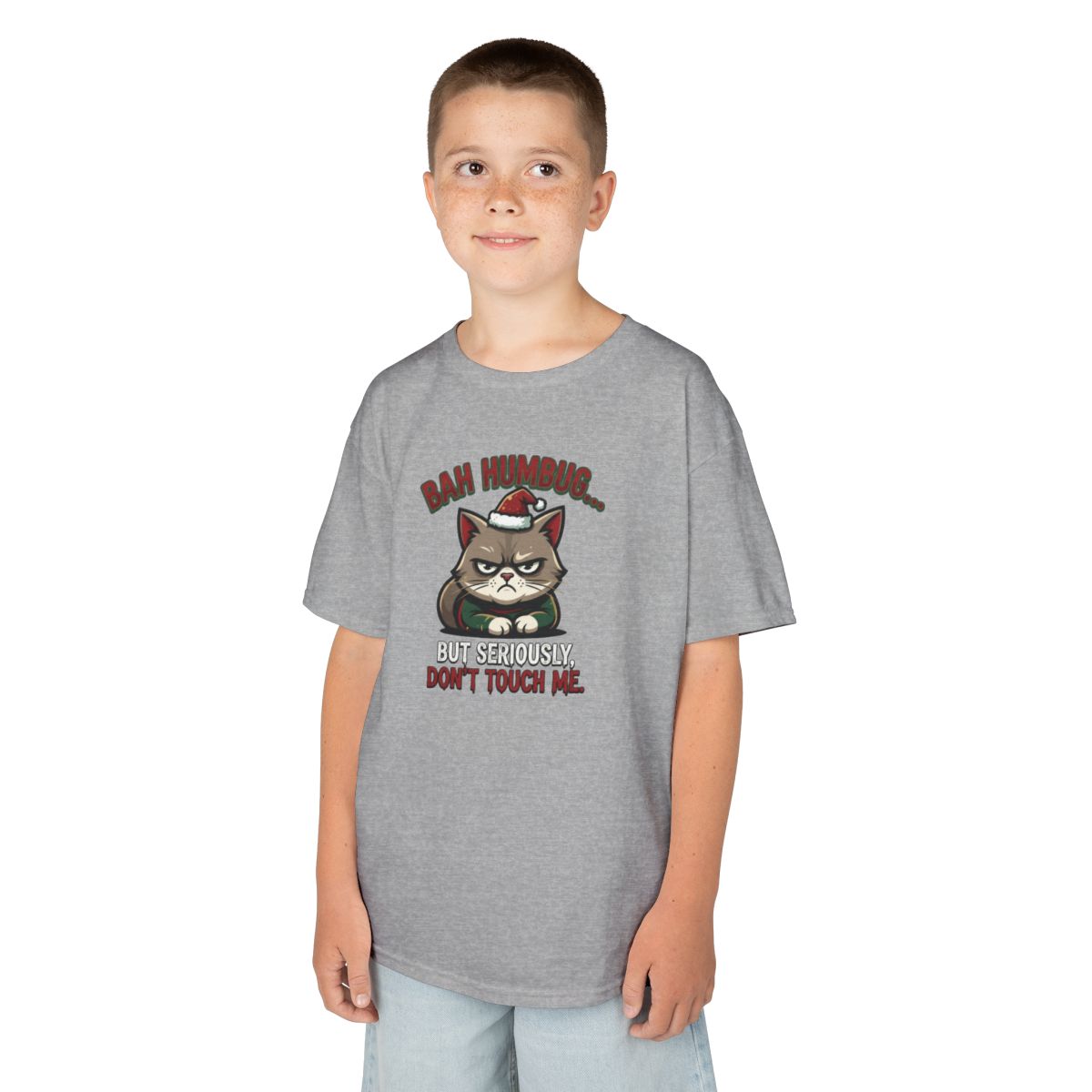 Color: Sport Grey | Bah Humbug Kids Tee