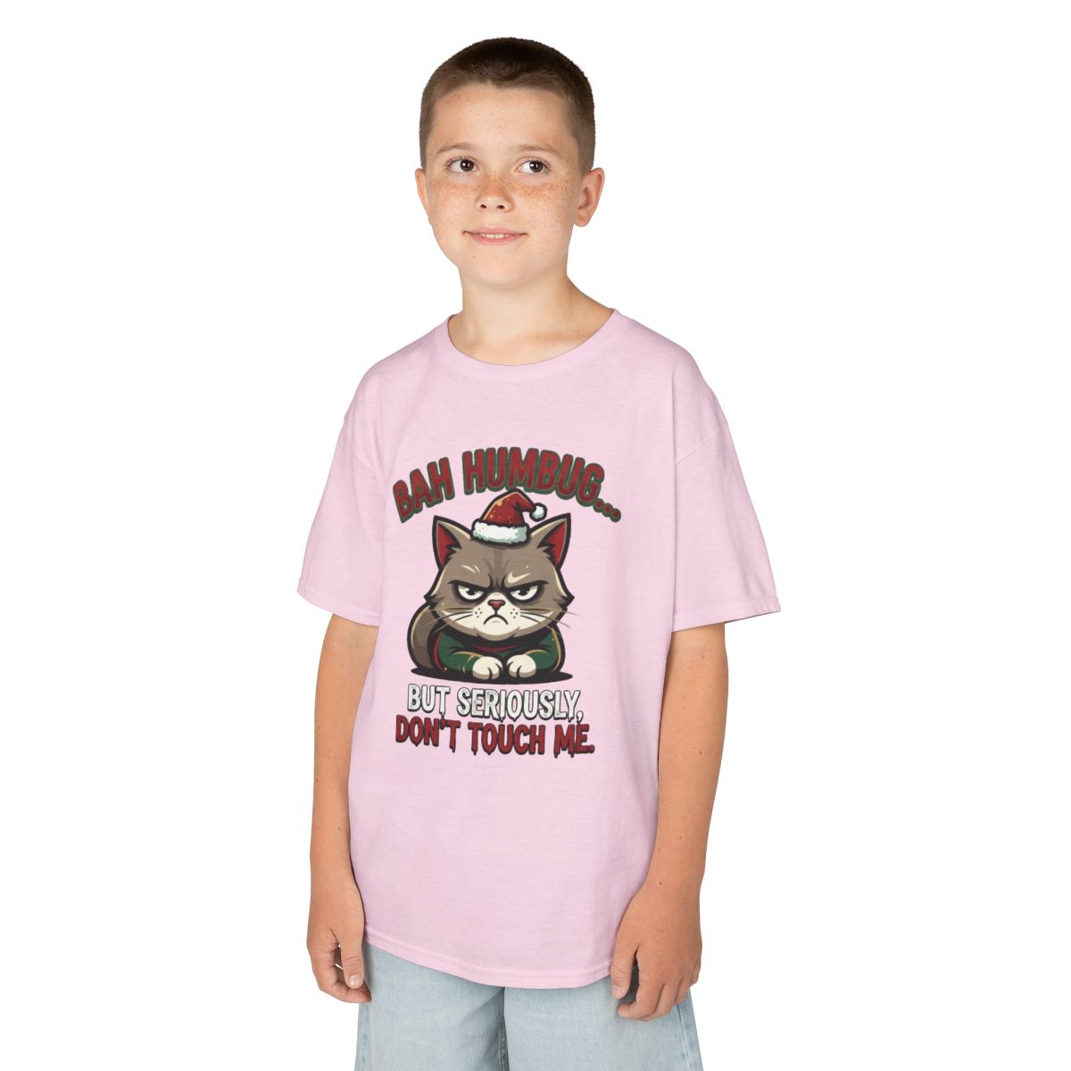 Color: Light Pink | Bah Humbug Kids Tee
