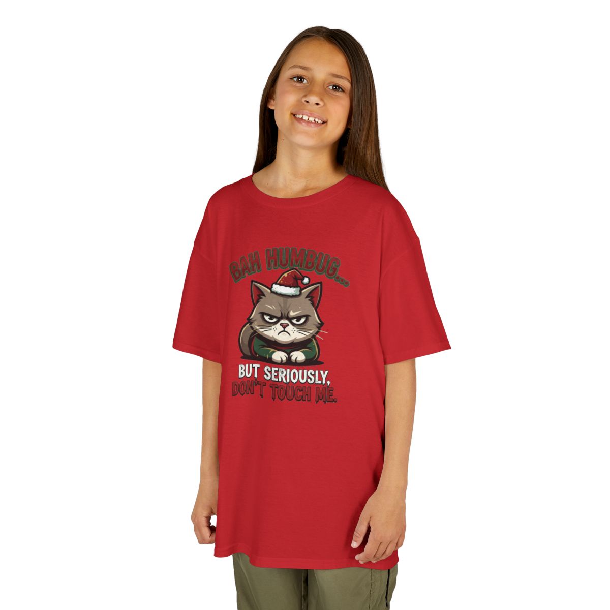 Color: Red | Bah Humbug Kids Tee