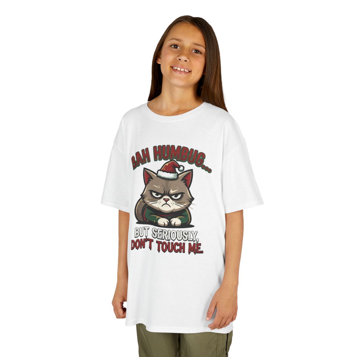 Color: White | Bah Humbug Kids Tee