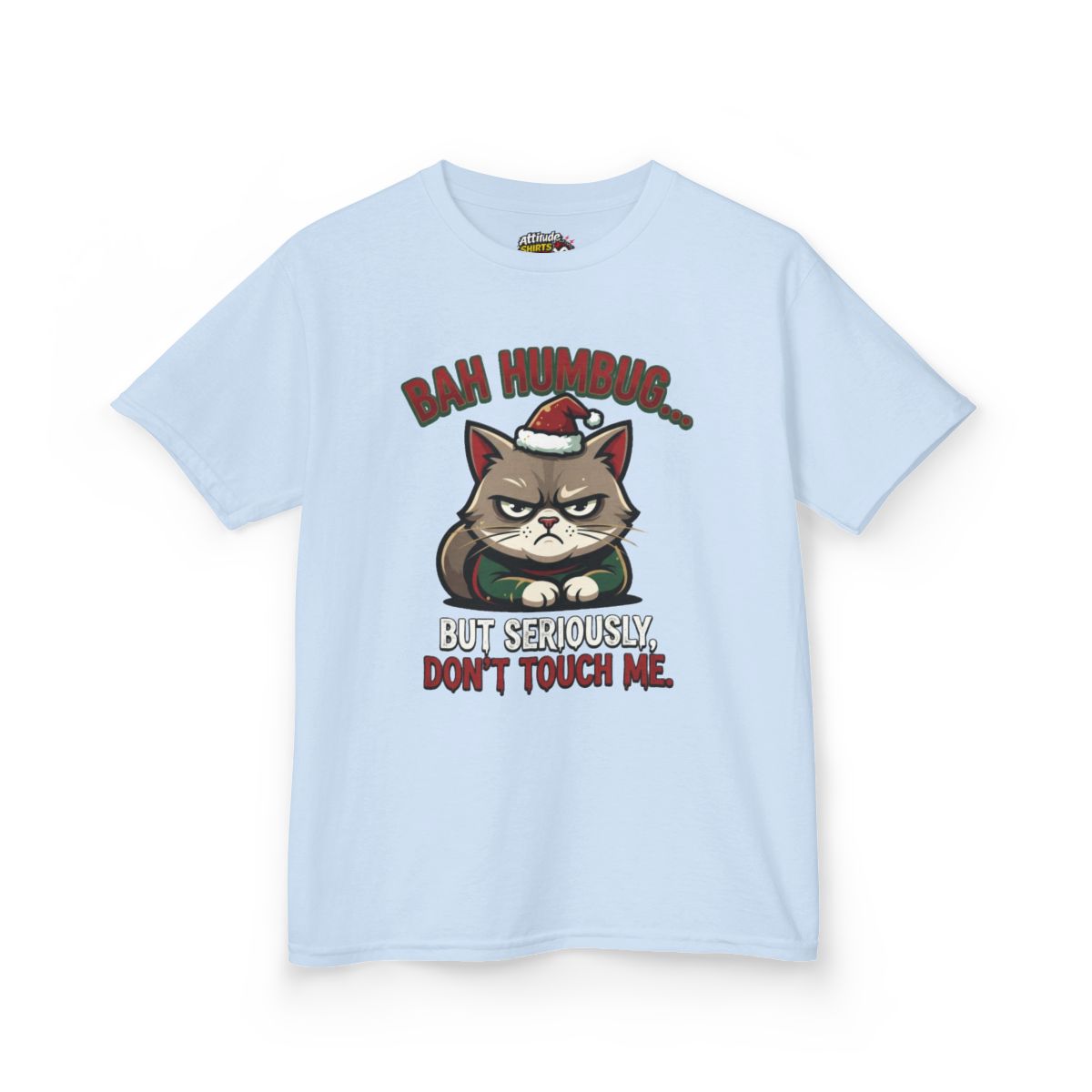 Color: Light Blue | Bah Humbug Kids Tee