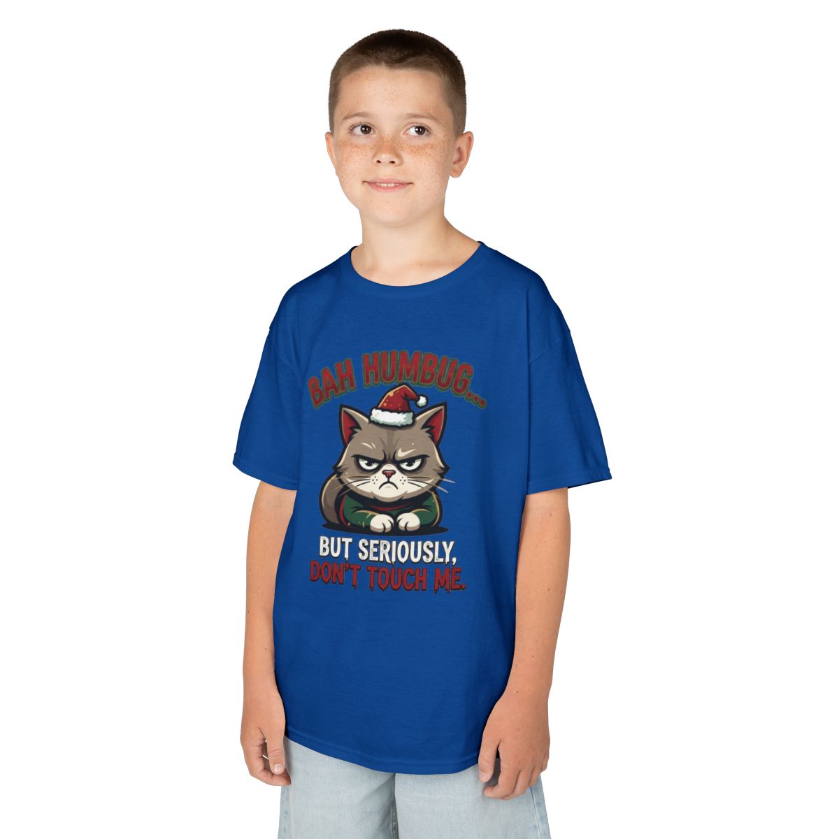 Color: Royal | Bah Humbug Kids Tee